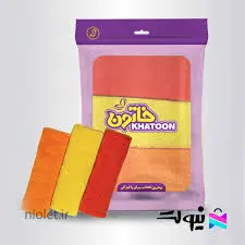 دستمال میکرو فایبر ساده خاتون